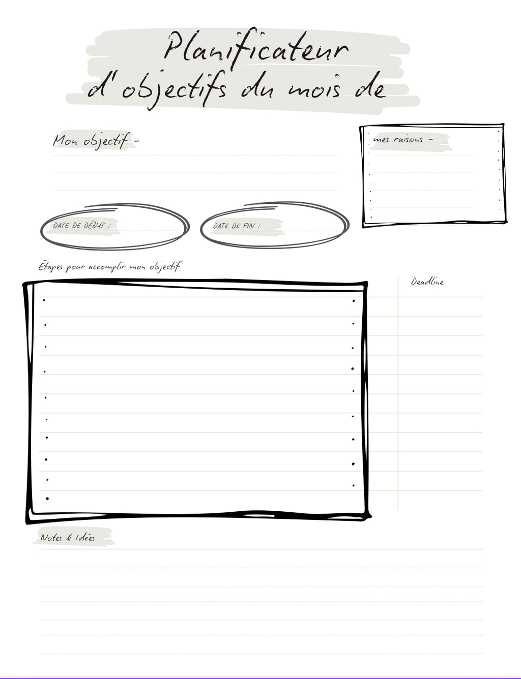 Renouvelle le cycle ton planificateur