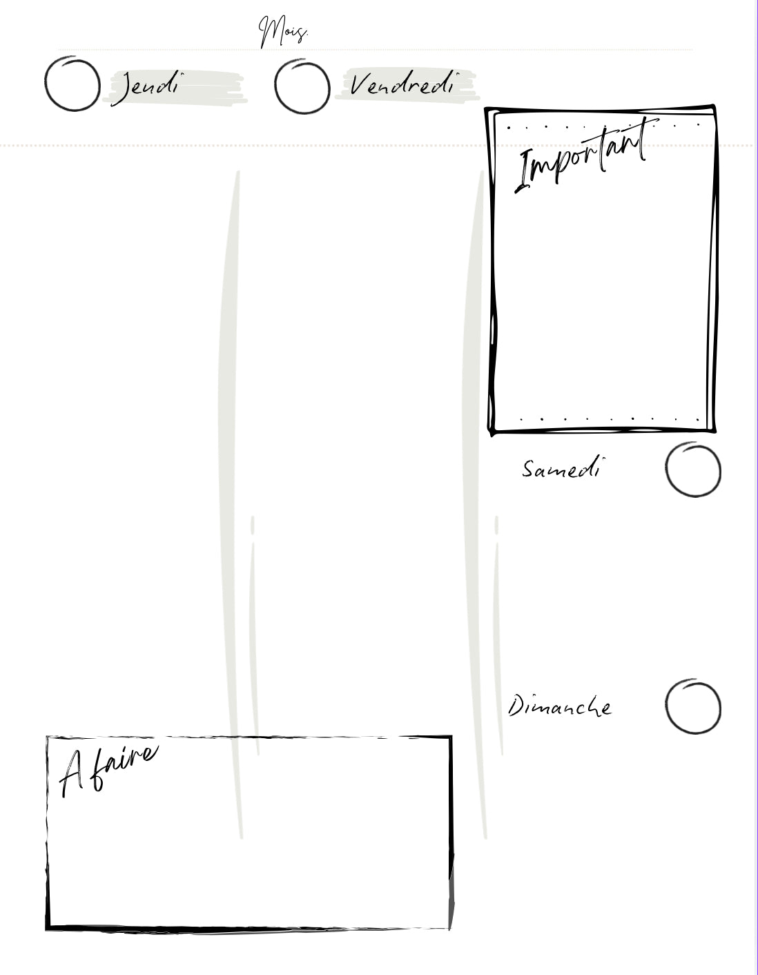Renouvelle le cycle ton planificateur