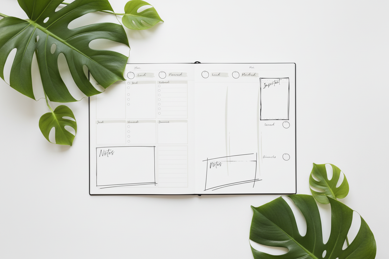 Bannière Sérénité et papiers - Deux pages